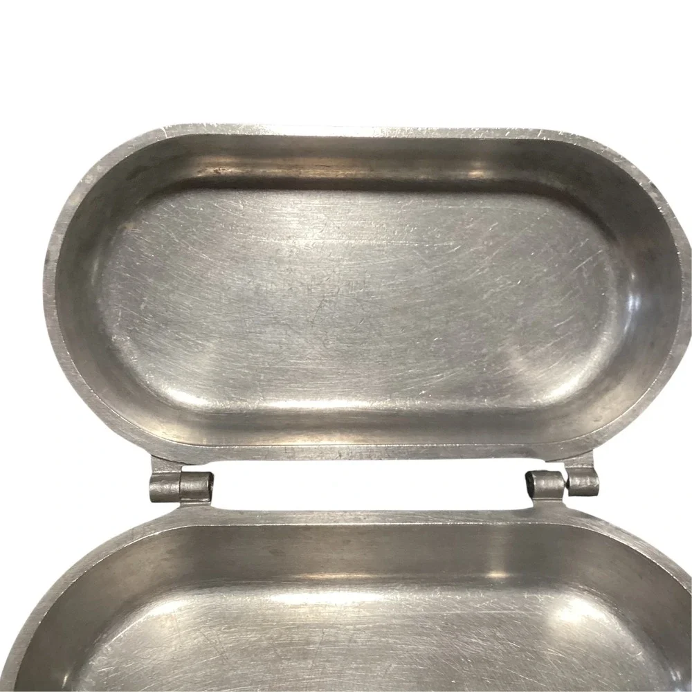Vintage Guardian Service Cast Aluminum Omelet Pan Hinged Double Sided Skillet